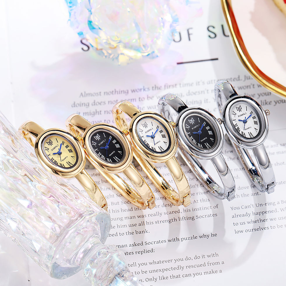 Thumbnail: Luxury Quartz Watch Woman Sports Silver Steel Waterproof Ladies Wristwatches Dre