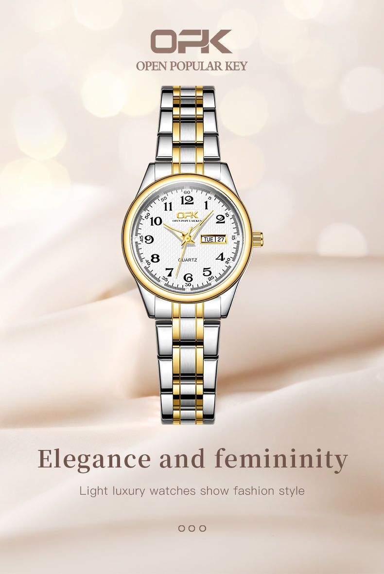 Thumbnail: OPK 8110 Watch For Women Quartz Watch Waterproof Classic Luxury Brand Ladies Wat