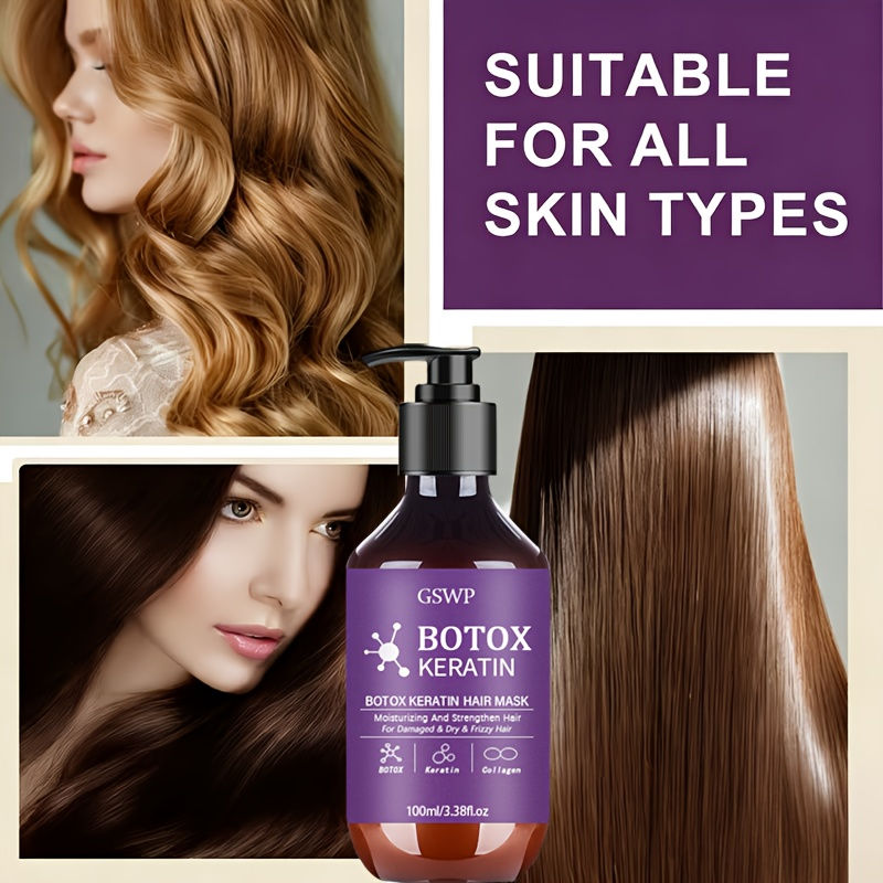 Thumbnail: GSWP Botox Keratin Hair Mask, moisturizes and strengthens damaged hair, reduces 