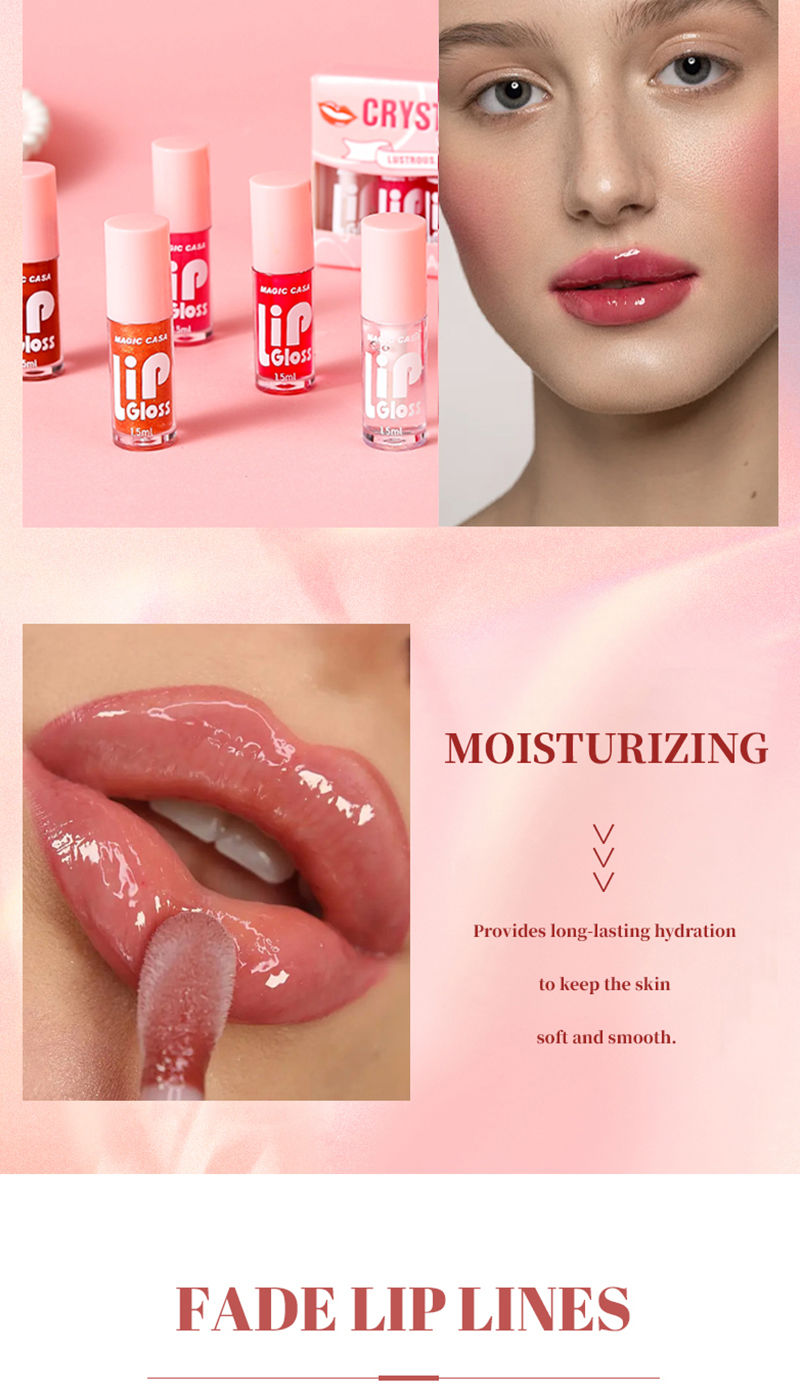 Thumbnail: MAGIC CASA 6-Piece Set Water-Gloss Jelly Lip Oil - Plumping, Hydrating, Makeup B