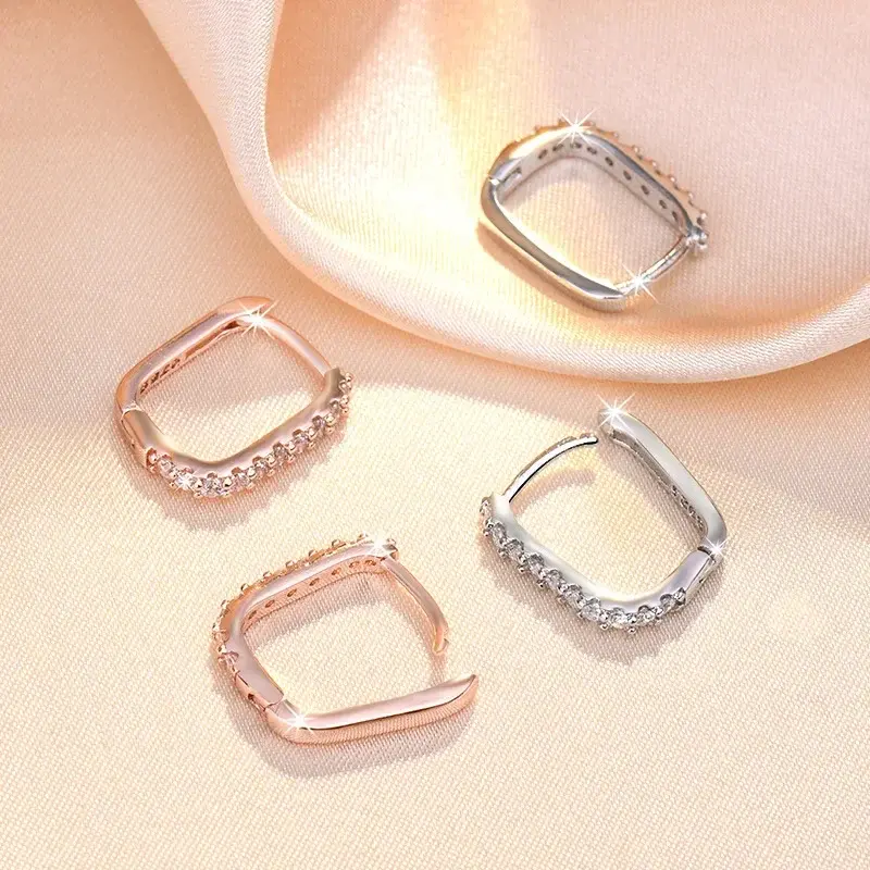 Thumbnail: Original designer 925 Sterling Silver Elegant Crystal Jewelry Fashion Zircon Cir