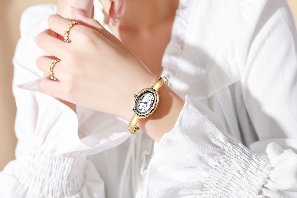 Thumbnail: Luxury Quartz Watch Woman Sports Silver Steel Waterproof Ladies Wristwatches Dre