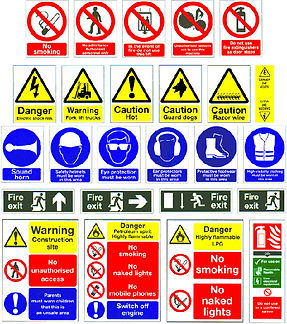 Safety Signs, Oliver Casey Plant Hire