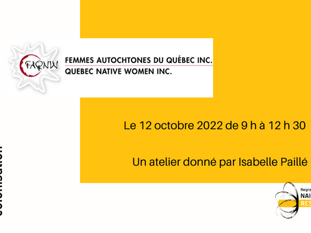 Atelier · Femmes autochtones et colonisation