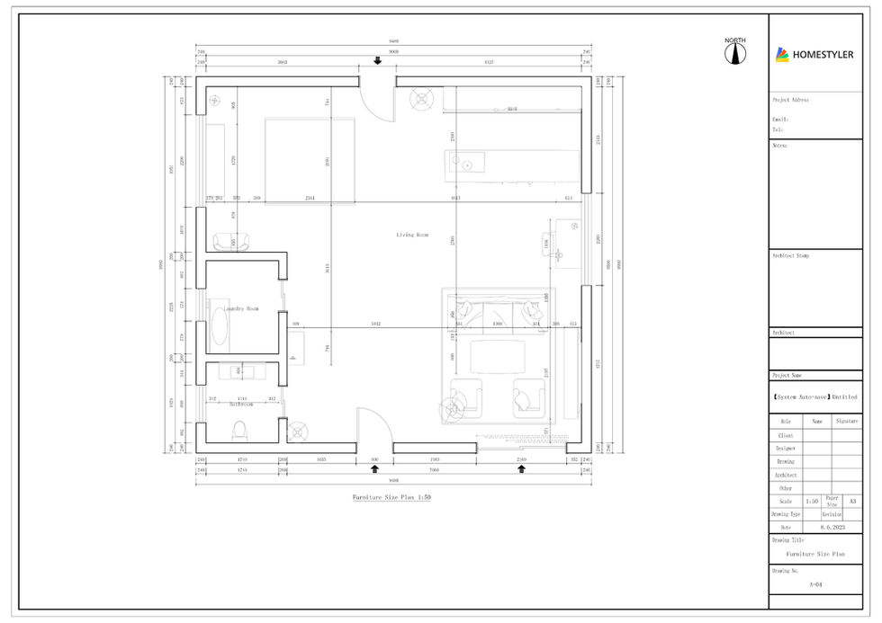 05-Furniture Size Plan