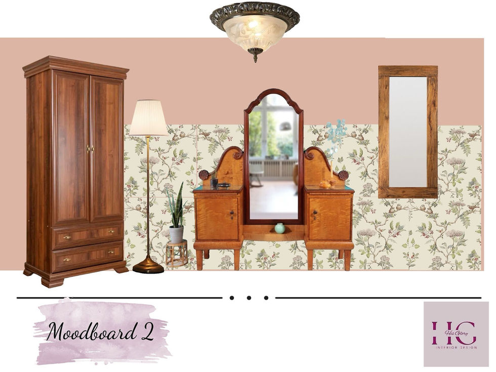 Vintage Schlafzimmer Moodboard 2 