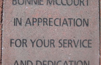Bonnie McCourt In Appreciation For Your Service And Dedication