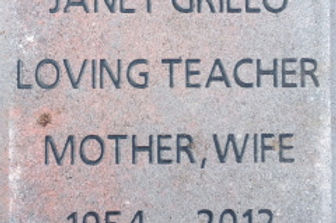 Janet Grillo Loving Teacher Mother,Wife 1952-2012
