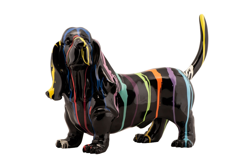 Skulptur "Hund mit Schlappohren"