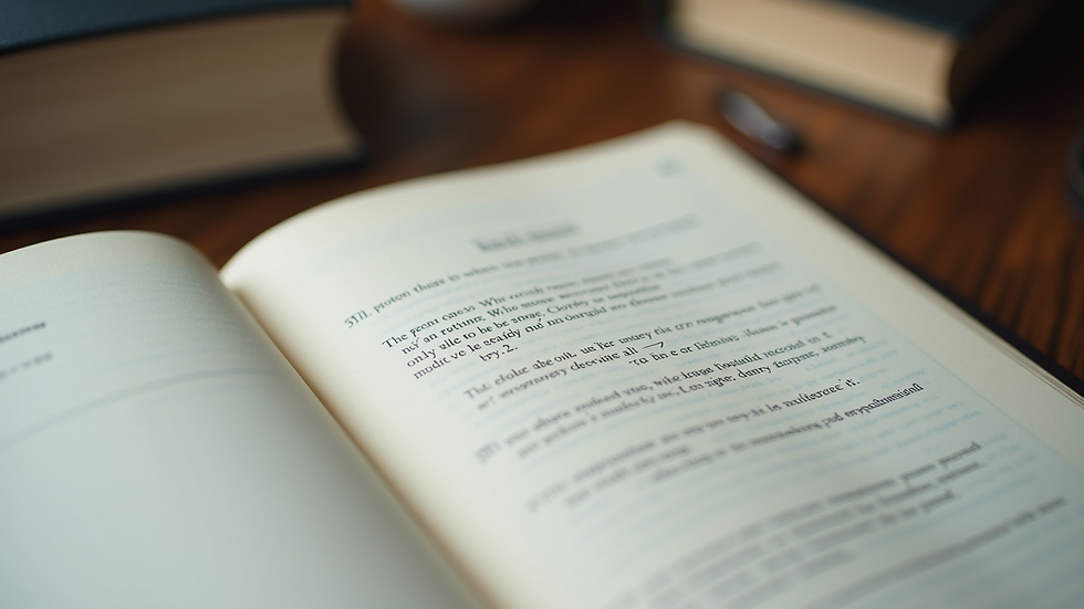 Close-up view of a script with notes and annotations