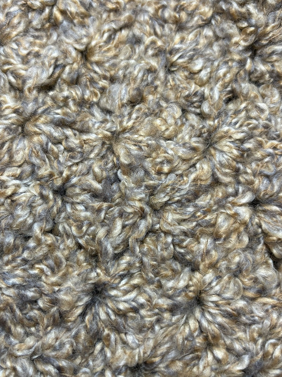 Miniatura: Hand crocheted neck warmer oat color