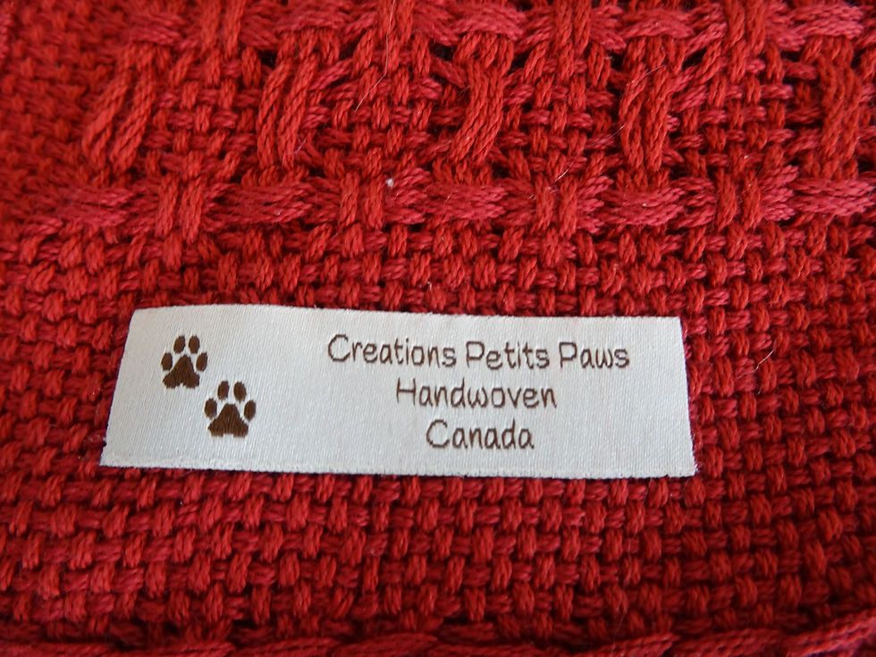 Thumbnail: Placemats cotton red set of 4
