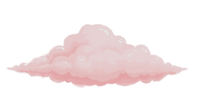 summer pink sky clouds illustration_edit