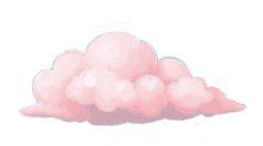 summer pink sky clouds illustration_edit