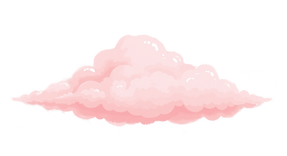 summer pink sky clouds illustration_edit