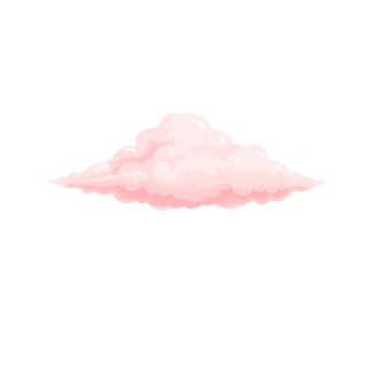 summer pink sky clouds illustration_edit