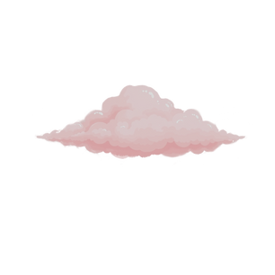 summer pink sky clouds illustration_edit