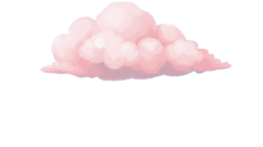 summer pink sky clouds illustration_edit