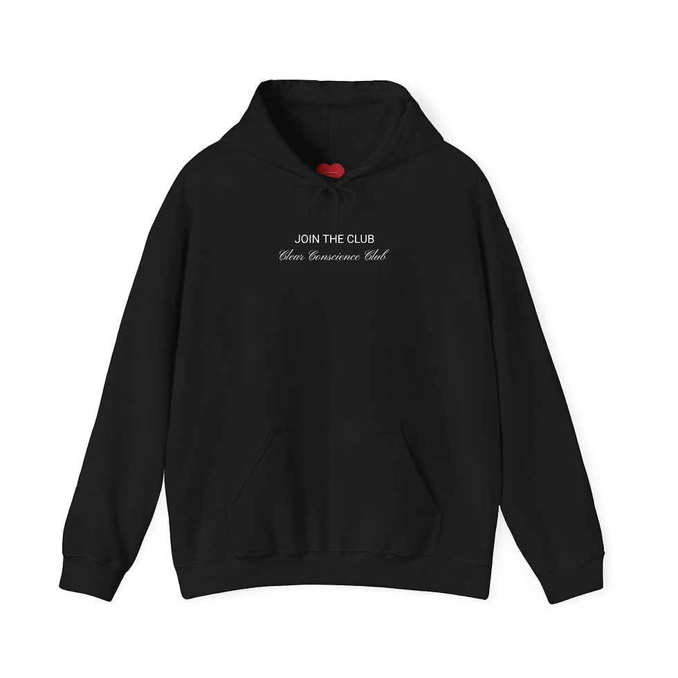 Thumbnail: Classic Clear Conscience Club Unisex Hooded Sweatshirt