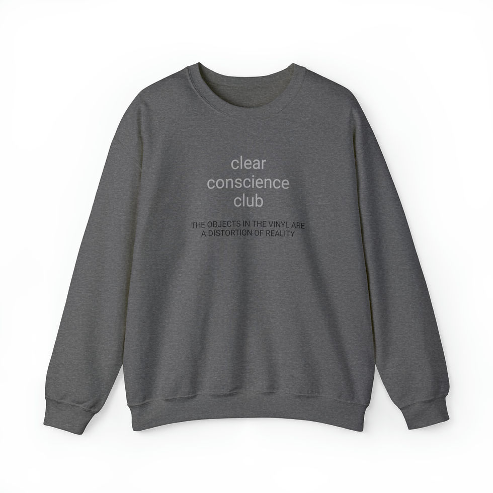 Thumbnail: "Distortion of Reality: Vinyl Edition" Unisex Crewneck Sweater