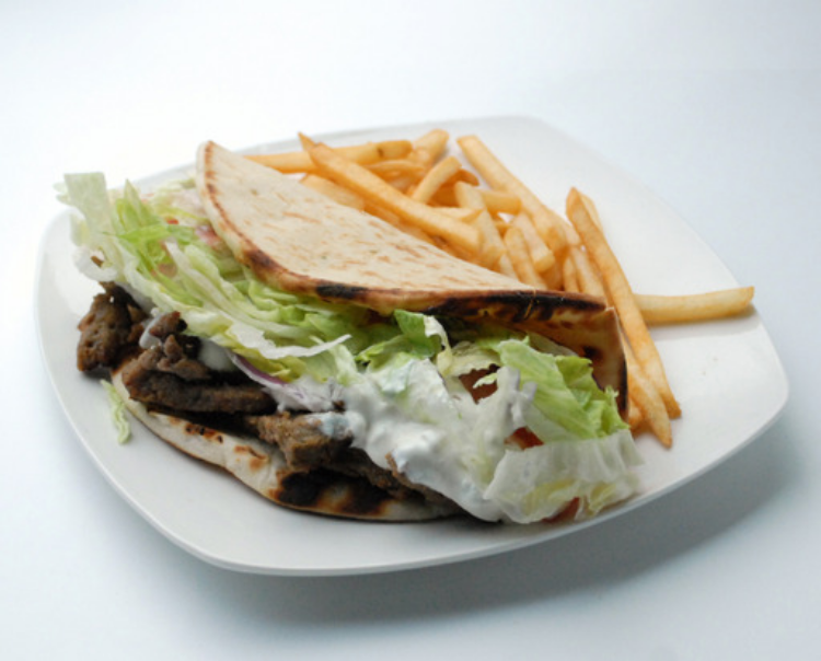 Lamb Gyro on Pita Bread image