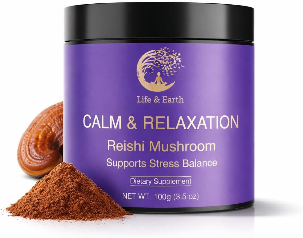 Life & Earth — Calm & Relaxation - Reishi Mushroom — Ayurvedic Herbal Mushroom P