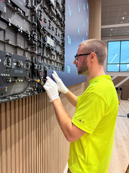 Adding LED panels to the video wall