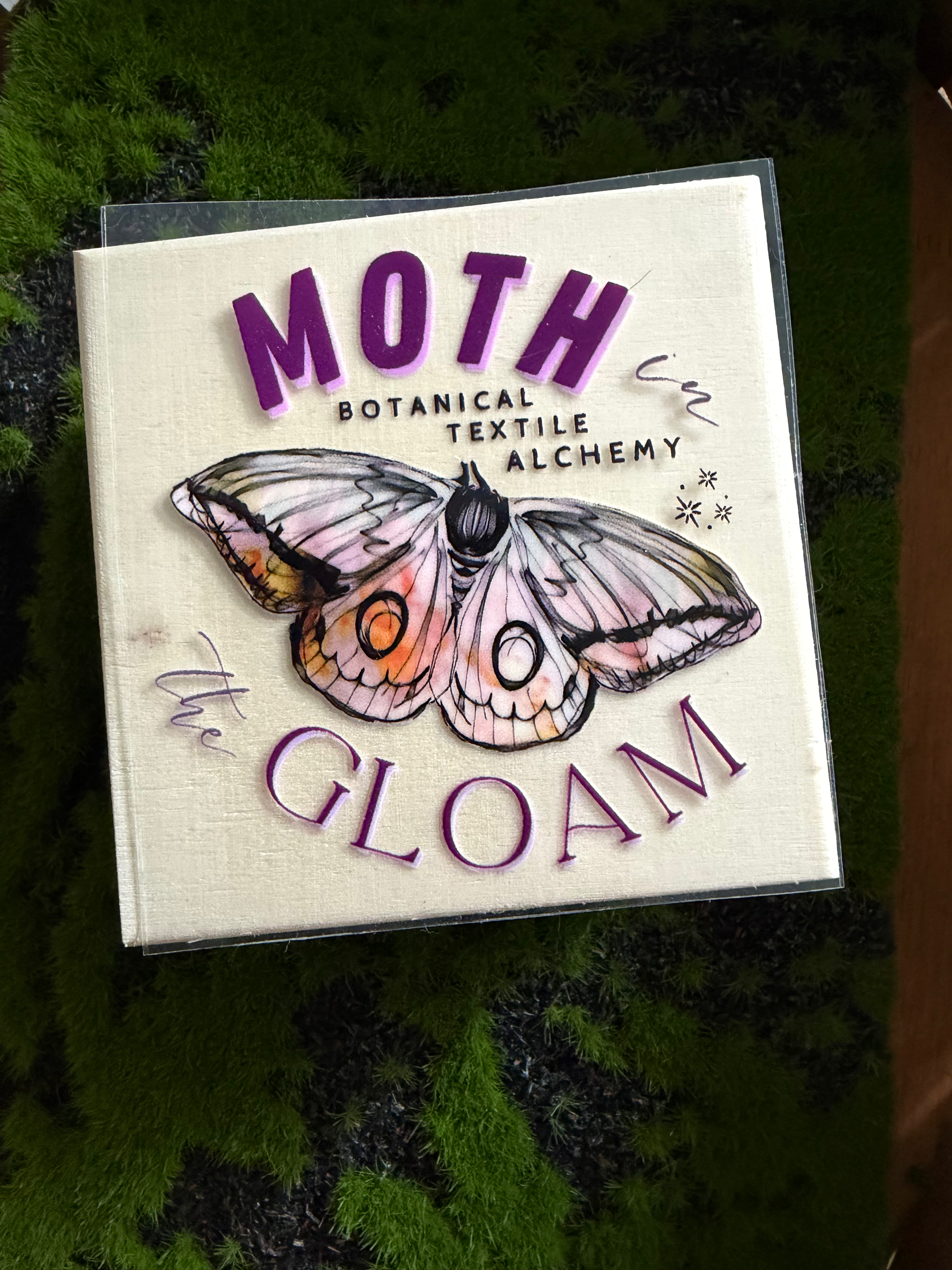 Moth in the Gloam Logo Sticker