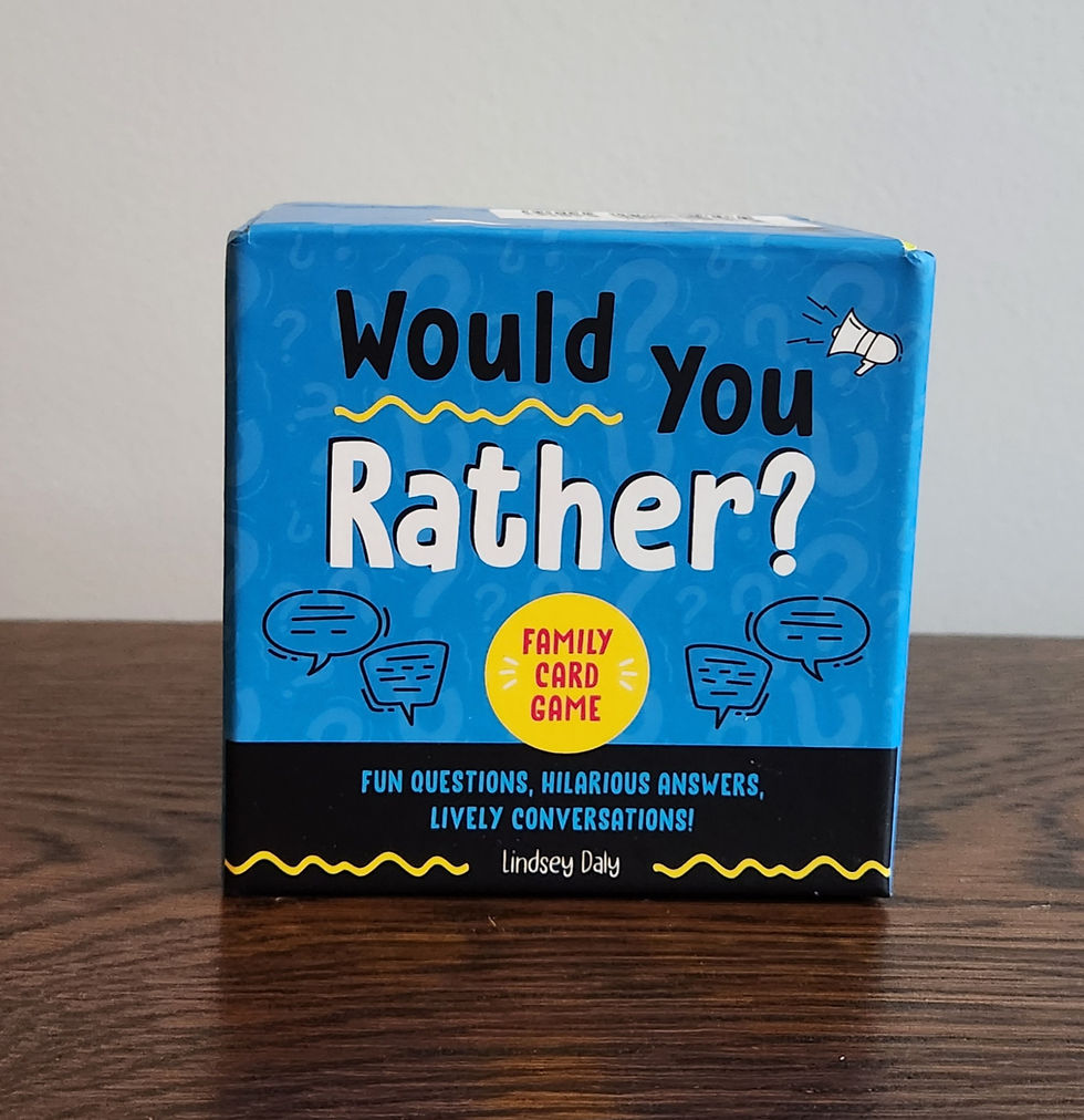Would you rather card game
