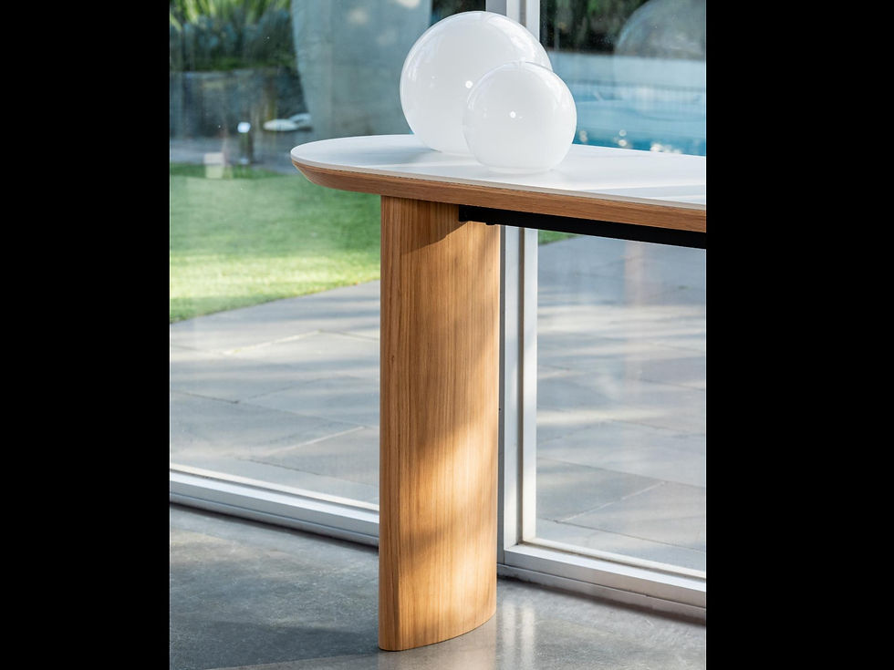 Thumbnail: Lucerne Console Table Natural with Ceramic