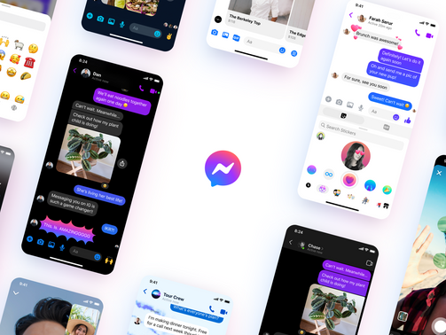 Novo visual do Messenger