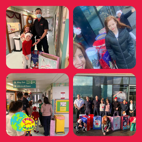 Spreading some Christmas cheer at St George's Hospital!