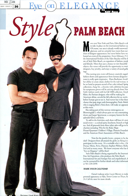 Style Palm Beach article featuring Lloyd Klein