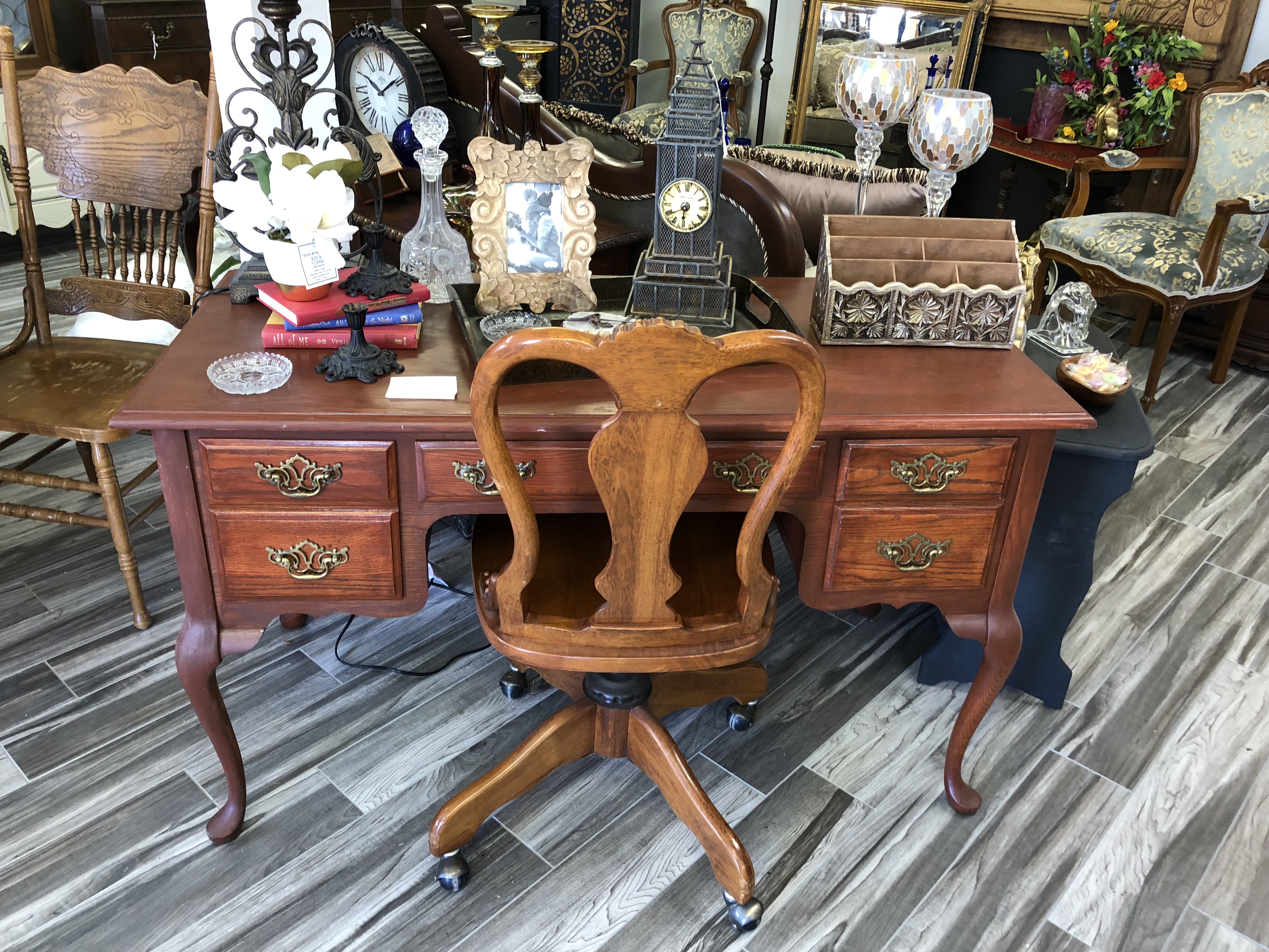 desk and chair