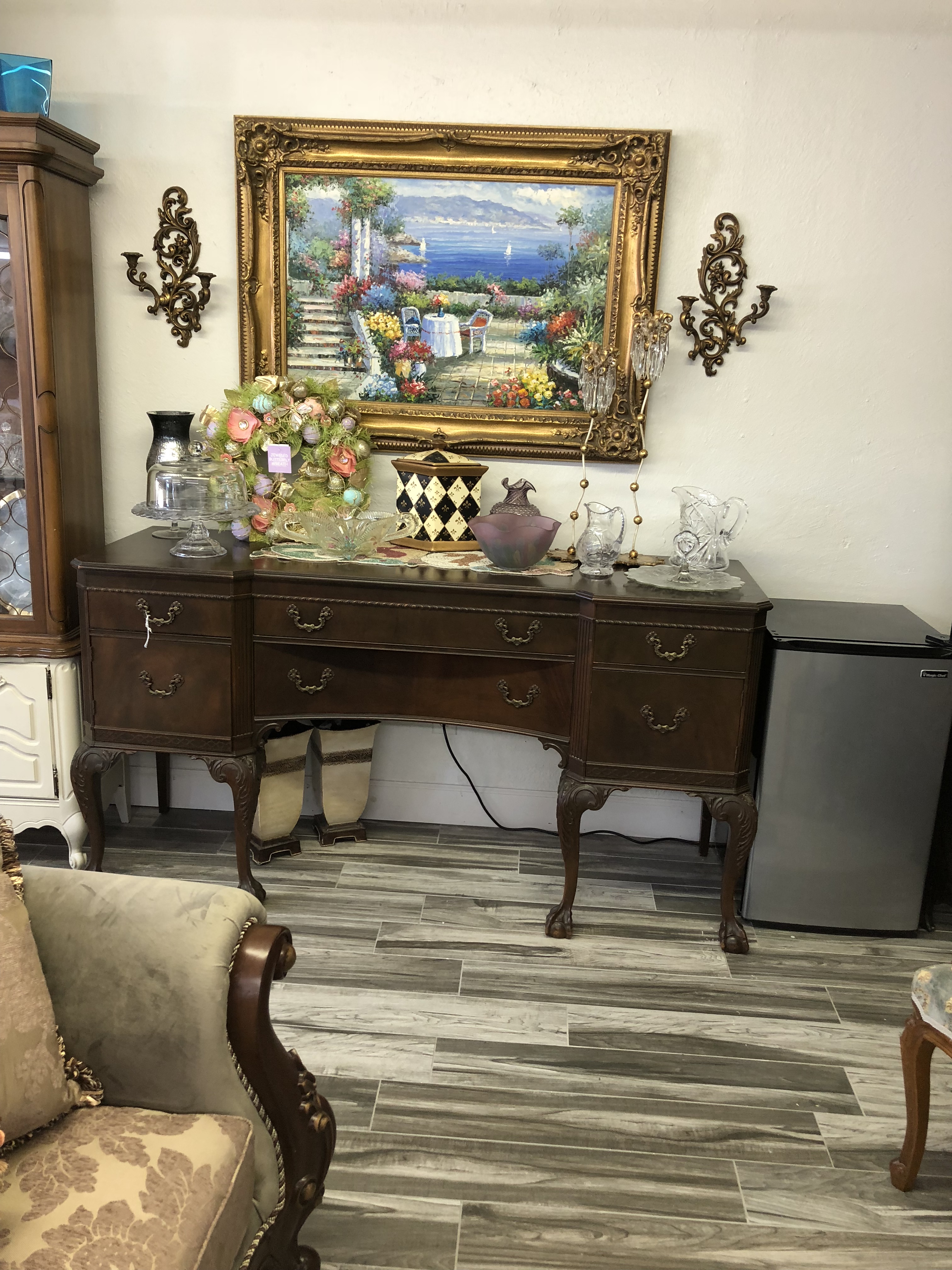 mahogany buffet