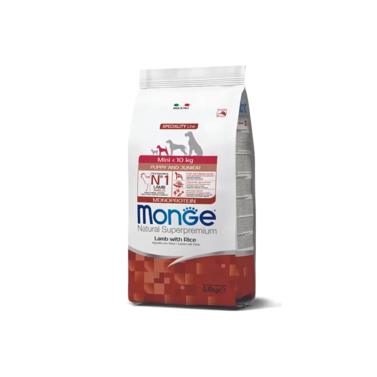 MONGE Dog Monoproteina Cordero Cachorro raza pequeña 2,5kg +REGALO