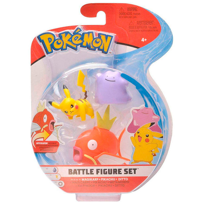 Pokemon Magikarp. Pikachu, Ditto
