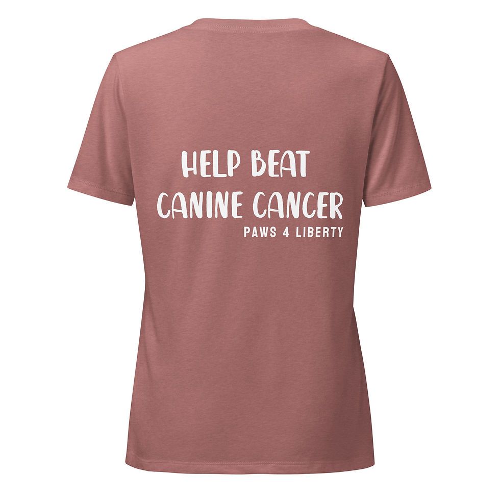 Thumbnail: #StitchStrong Beat Canine Cancer Women's V-Neck 