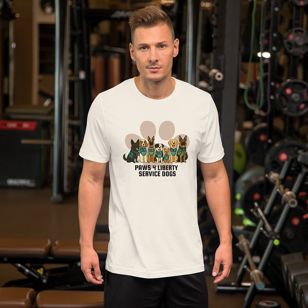Thumbnail: Unisex Cartoon Service Dog T-shirt