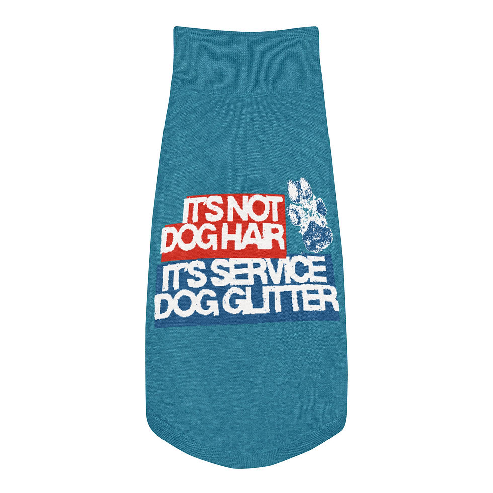 Thumbnail: "It's Not Dog Hair" Knitted pet sweater
