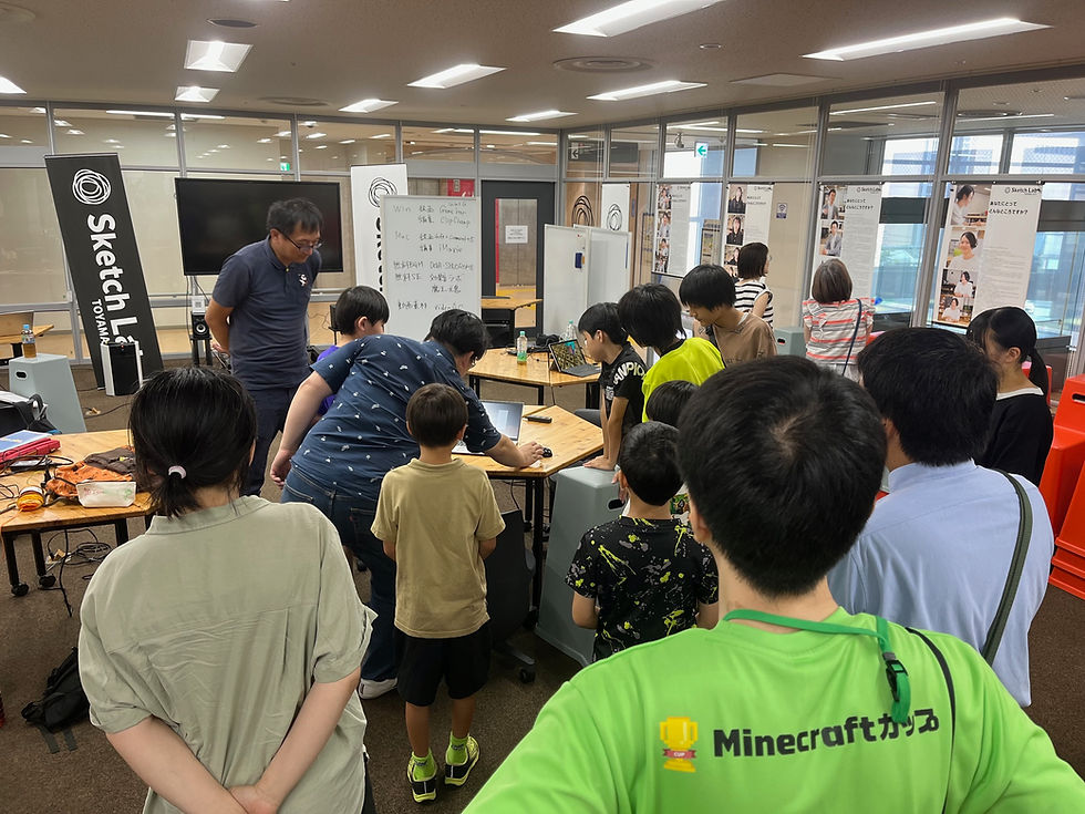 Road to マインクラフトカップでの動画作成WSの様子