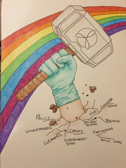 Strength (2020) - Pencil by Janine Moffat