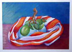 Apples (2008) - Acrylic on Card