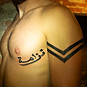 arabic tattoo - persian text tattoo- persian calligraphy tattoo - persisk tattoo - touka - armband tattoo - stockholm tattoo