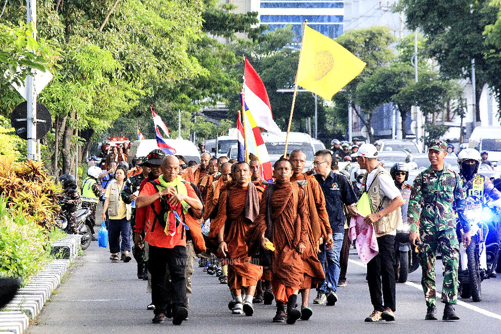 Kanwil Kemenag Jatim Sambut 57 Bhikkhu Walk for Peace 2026
