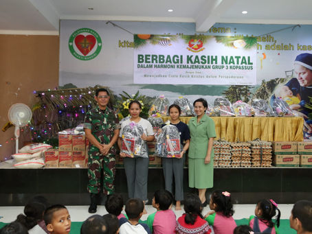 Bingkisan Kasih untuk Panti Asuhan Pelayanan Kasih Mandiri Cibubur dari Grup 3 Kopassus