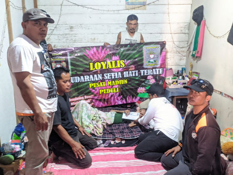 Kegiatan Sosial Penyerahan Donasi Oleh Loyalis PSHT Pusat Madiun Peduli Yang ke 12