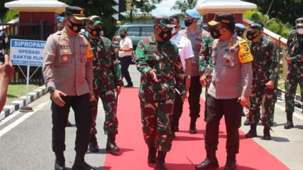 Pangdam I/BB Beserta Kapoldasu Mengharapkan Penghitungan Suara Ulang 3 Kabupaten  Berjalan Aman