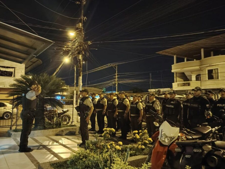 Toque de queda en Ecuador deja 57 aprehendidos en el décimo día.
