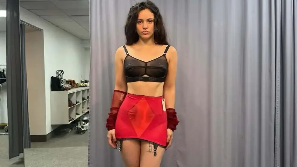 Rosalía debutó como actriz en Euphoria y compartió su experiencia en redes sociales